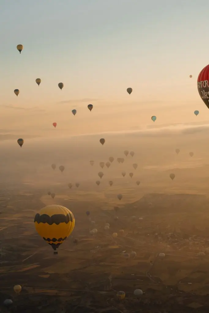Cappadocie Turkije wandelvakantie - Heißluftballon Kappadokien Ballonfahrt